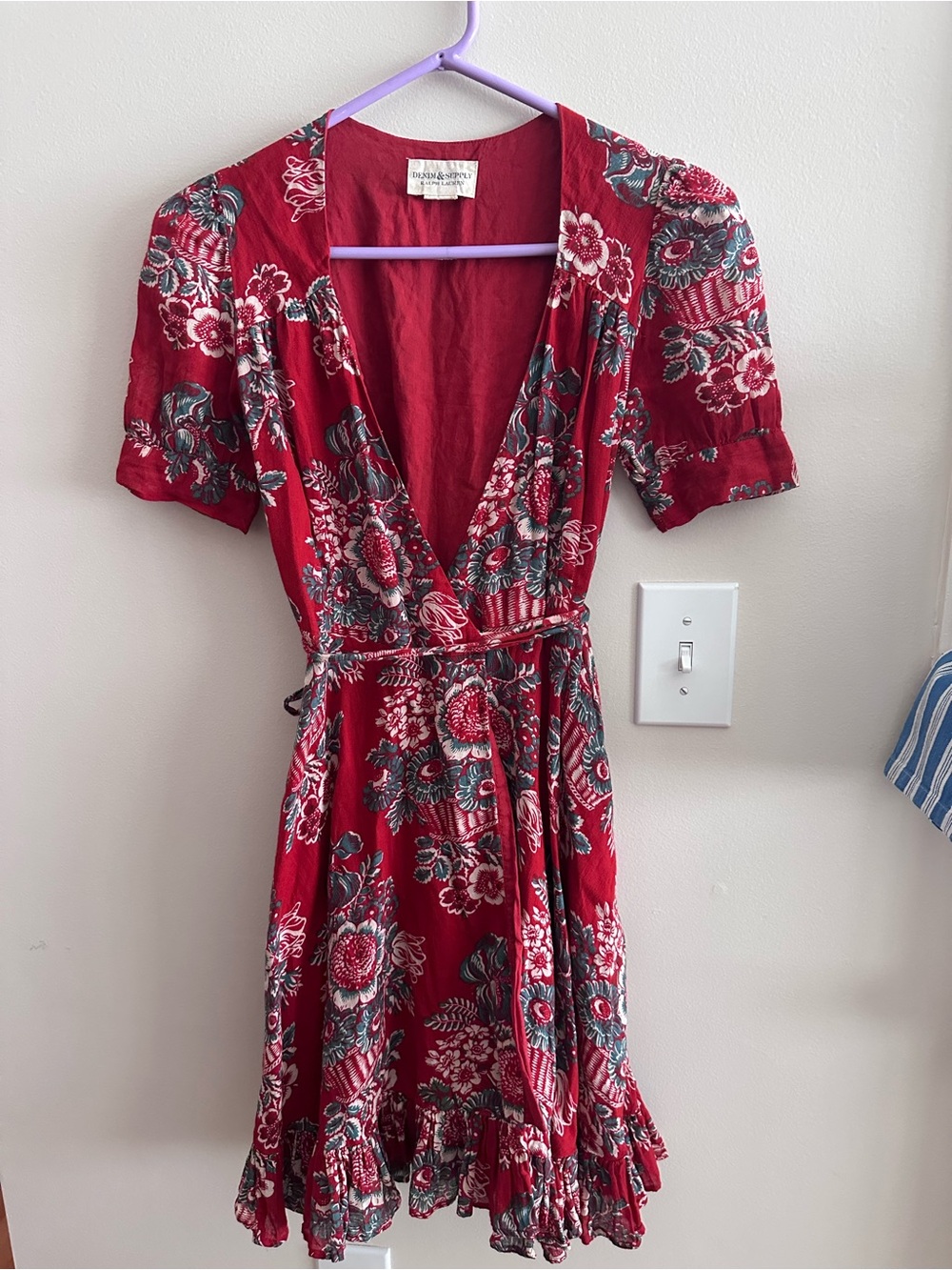 Ralph Lauren floral wrap dress x rose collab